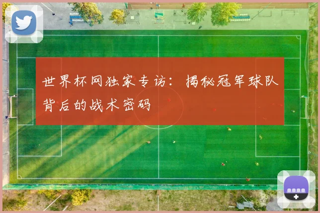 世界杯网独家专访：揭秘冠军球队背后的战术密码
